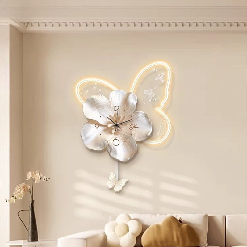 Interior Design Luxury House - Led digitale klok wandklok voor woonkamer