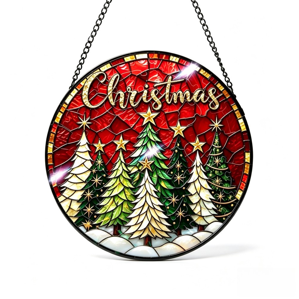 Interior Design Living Room And Kitchen - 20cm glazen zonvanger met kerstman-design, hangdecoratie