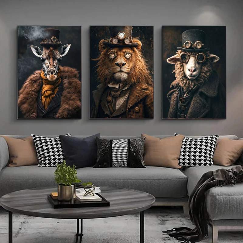 Cool Steampunk Dieren Portret  - Interior Design Studio recensie en prijs