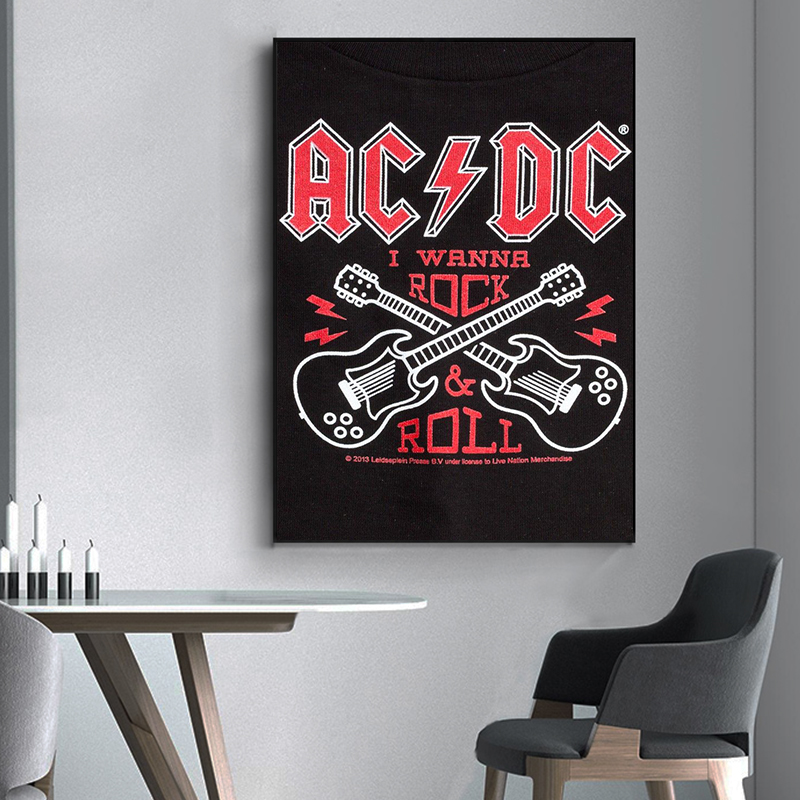 AC_DC Band Canvas Art Retro Po - Interior Design Studio recensie en prijs