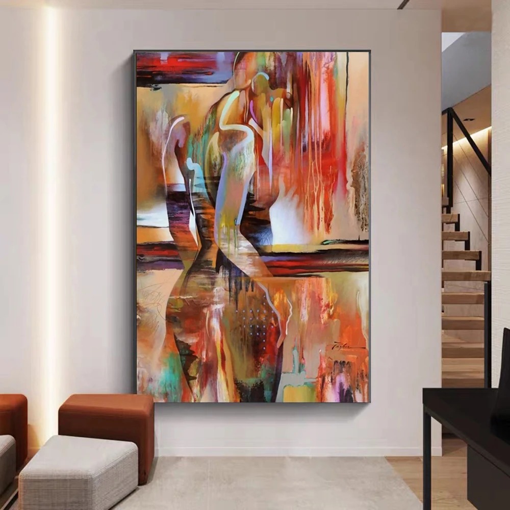Abstract olieverfschilderij vr - Interior Design Sketch recensie en prijs