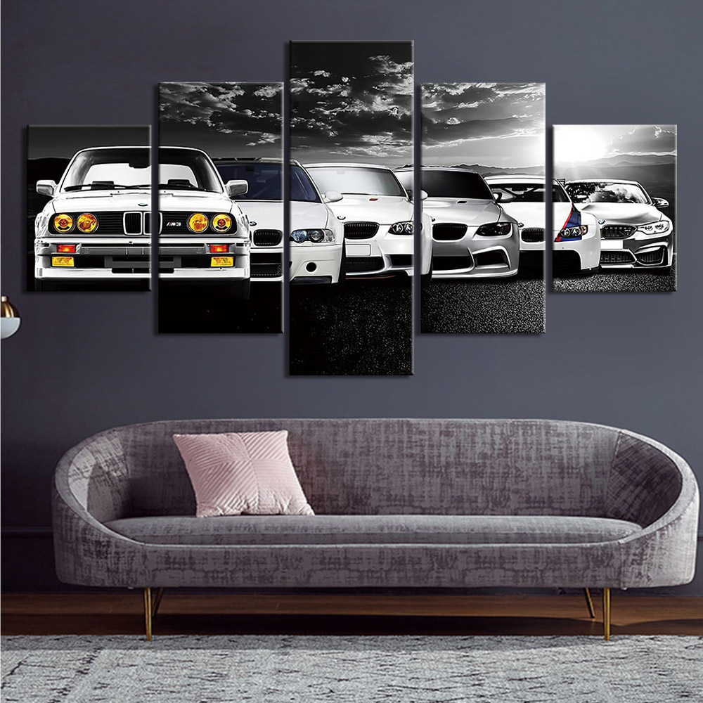 5-delige muurkunst canvas post - Interior Design Sketch recensie en prijs