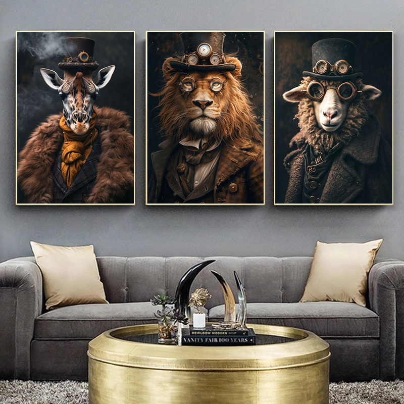 Cool Steampunk Dieren Portret  - Interior Design Sketch recensie en prijs