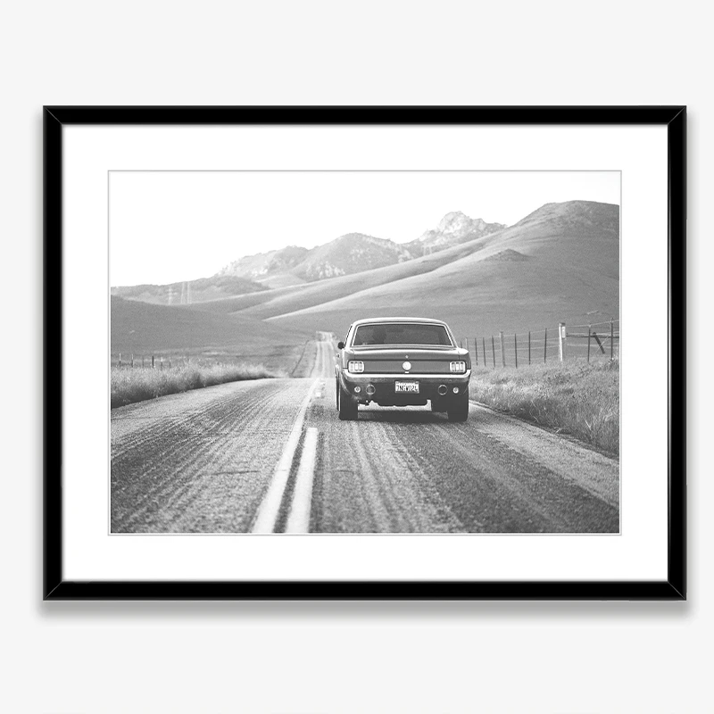 Zwart En Wit Ford Mustang Klas - Interior Design Sketch recensie en prijs