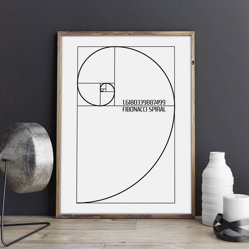 Fibonacci Spiraal Patent Wall  - Interior Design Studio recensie en prijs